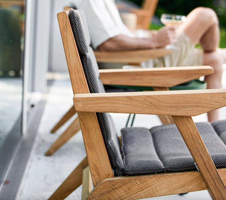 Cane-Line Kussen voor Flip fauteuil dark grey