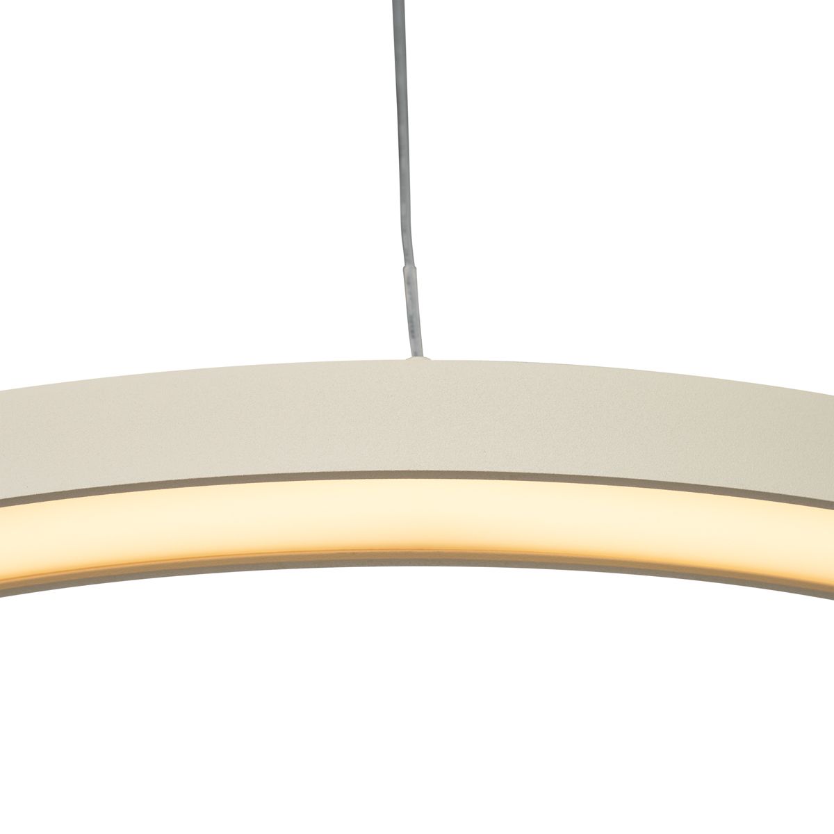 Design hanglamp beige 60cm incl. LED 3-staps dimbaar - Girello