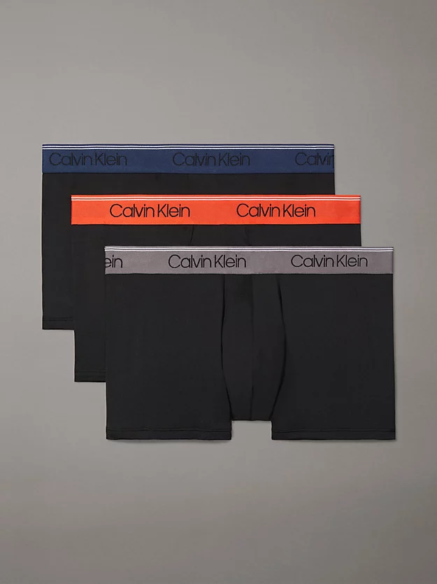 Pacote com 3 Cuecas Boxer de Cintura Baixa - Microelasticidade