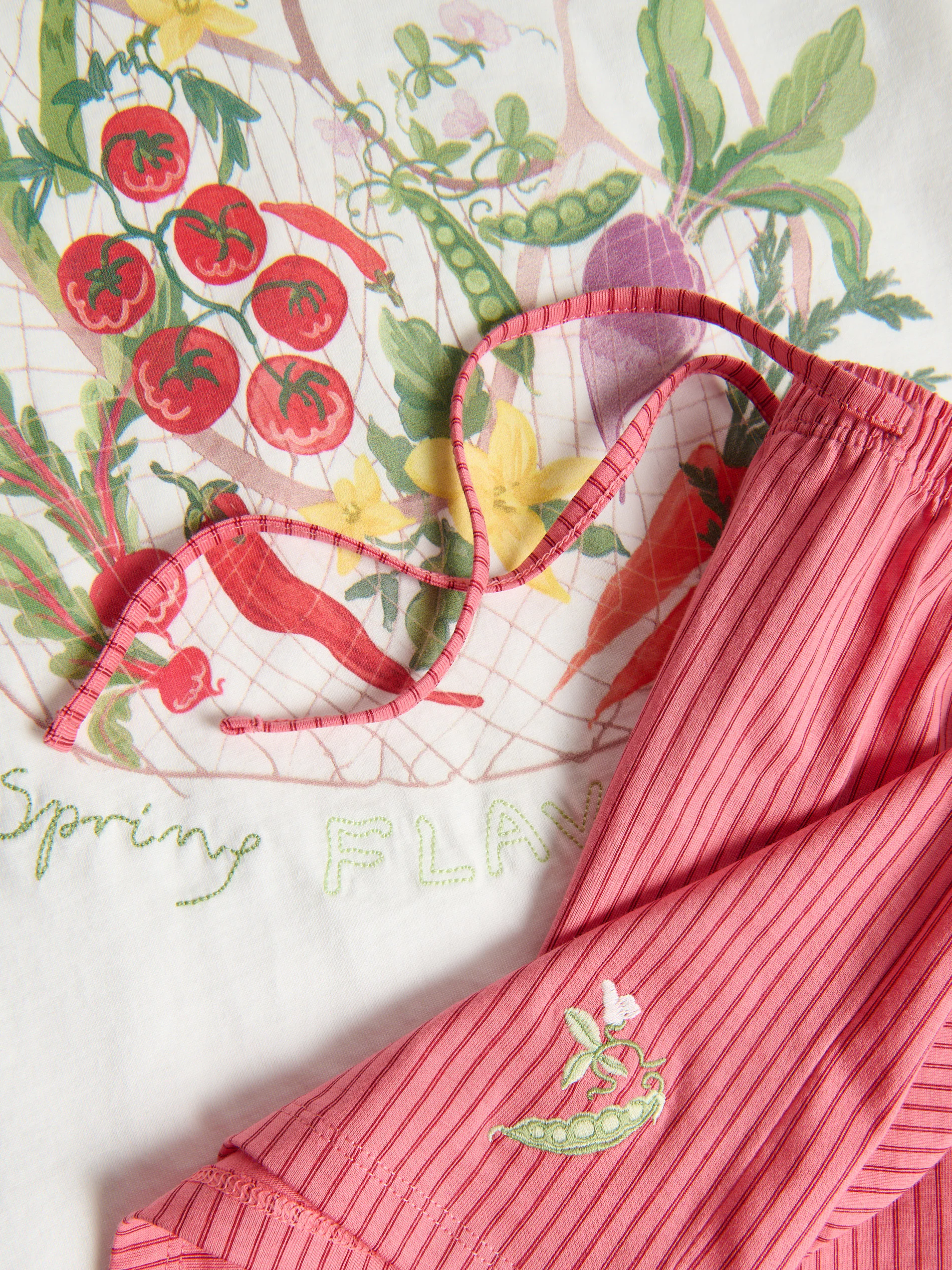Zweiteiliges Pyjama-Set aus Baumwolle