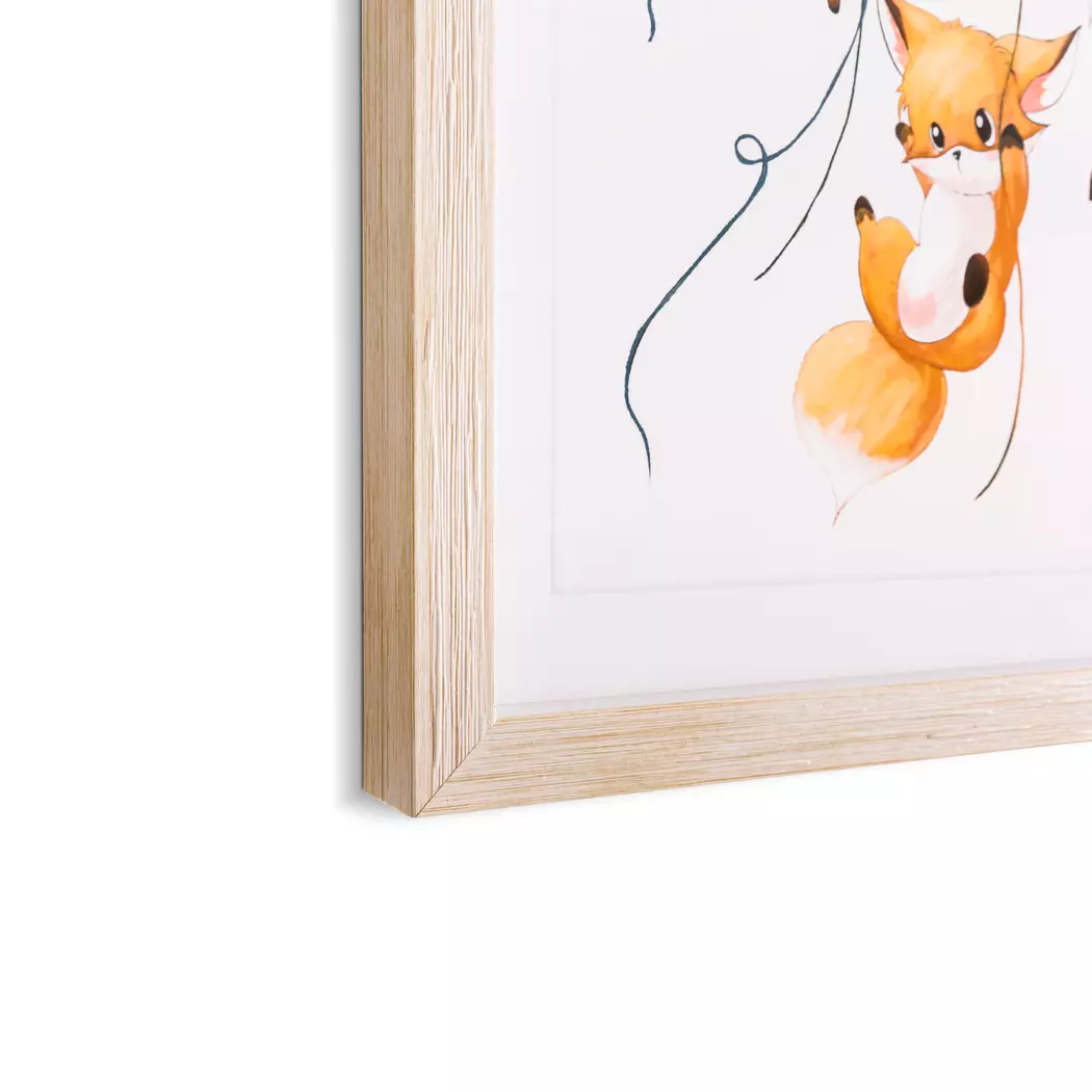 Wandbild 30 x 43 cm Fuchs