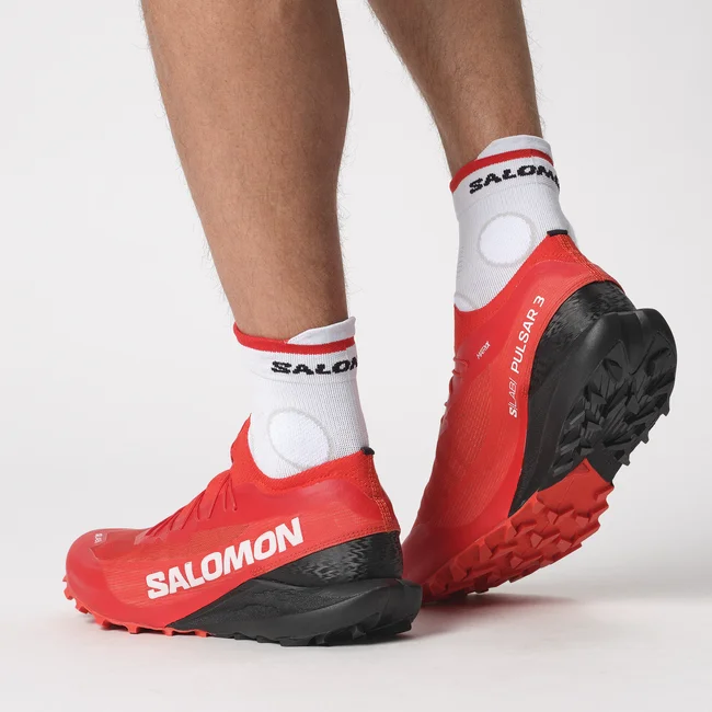 S/LAB PULSAR 3  Chaussures de trail running unisexes FieryRed/FieryRed/Black