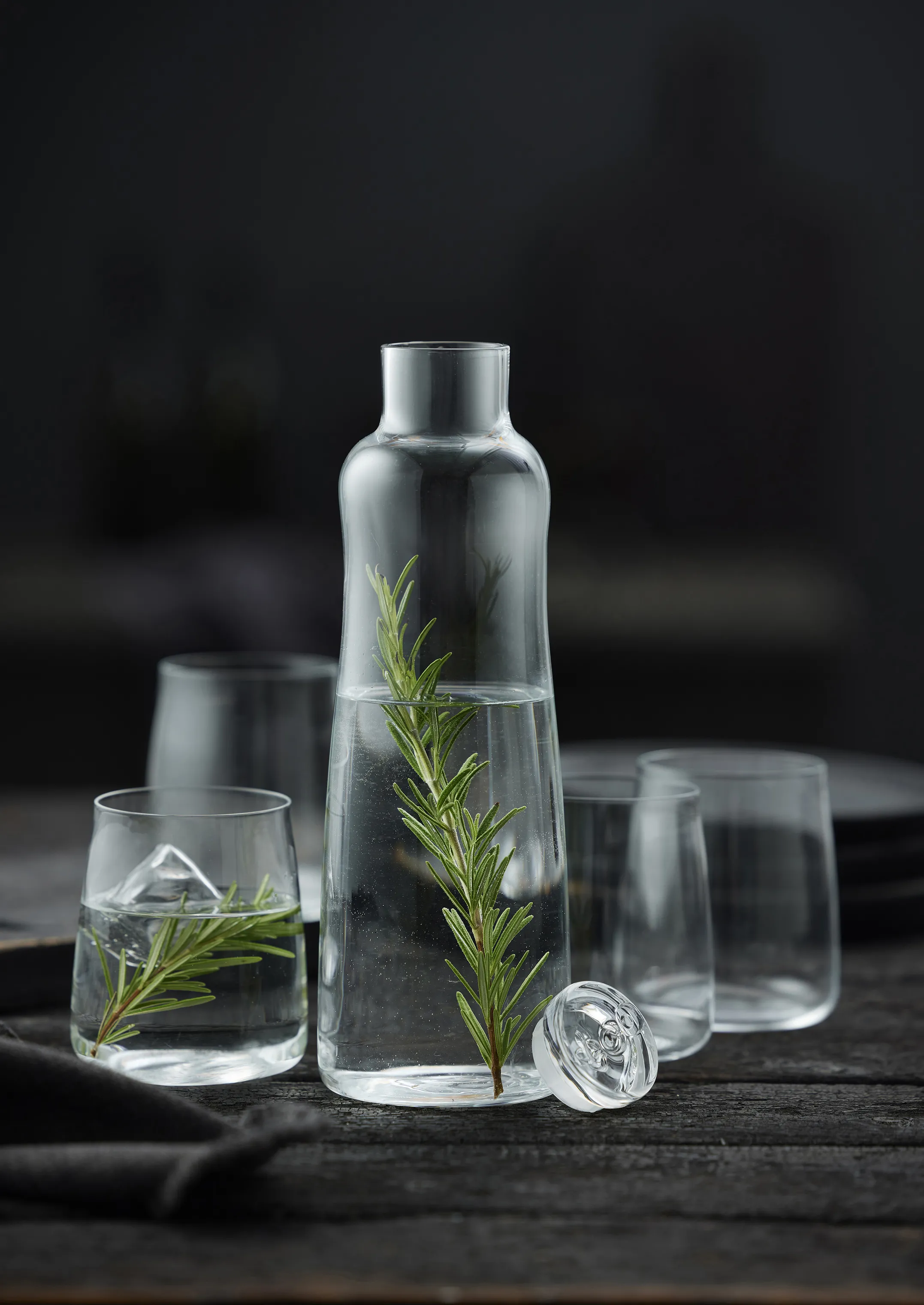 Lyngby Glas Zero Kandesæt - 5 dele