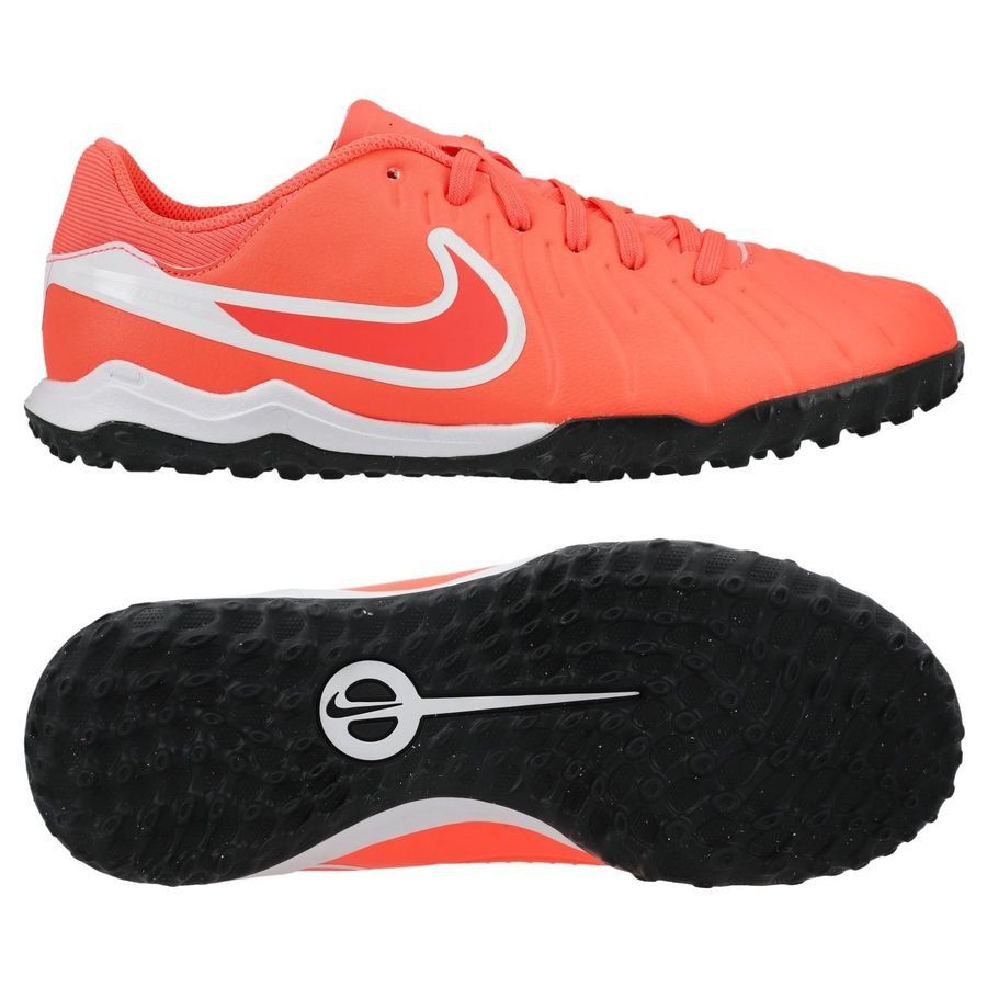 Nike Tiempo Legend 10 Academy TF Mad Energy - Hot Lava/Blanc Enfant