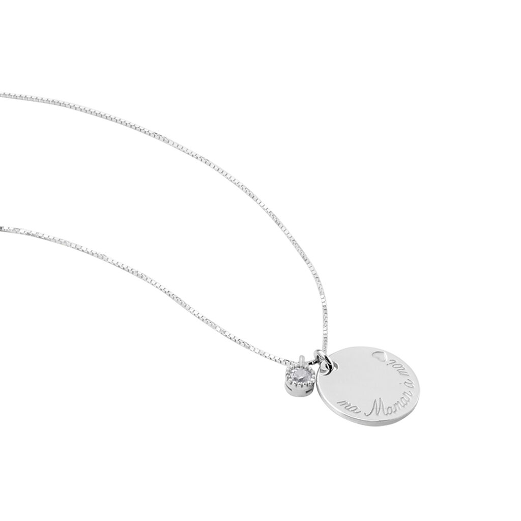 Collier Argent Blanc Raimbaut Oxyde De Zirconium