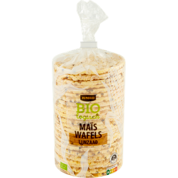 Jumbo Biologisch Maïs Wafels Lijnzaad 150 g