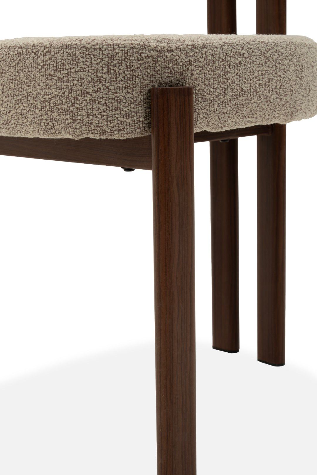 Eetkamerstoel Beige Walnut Riku B49 x D50 x H81 cm