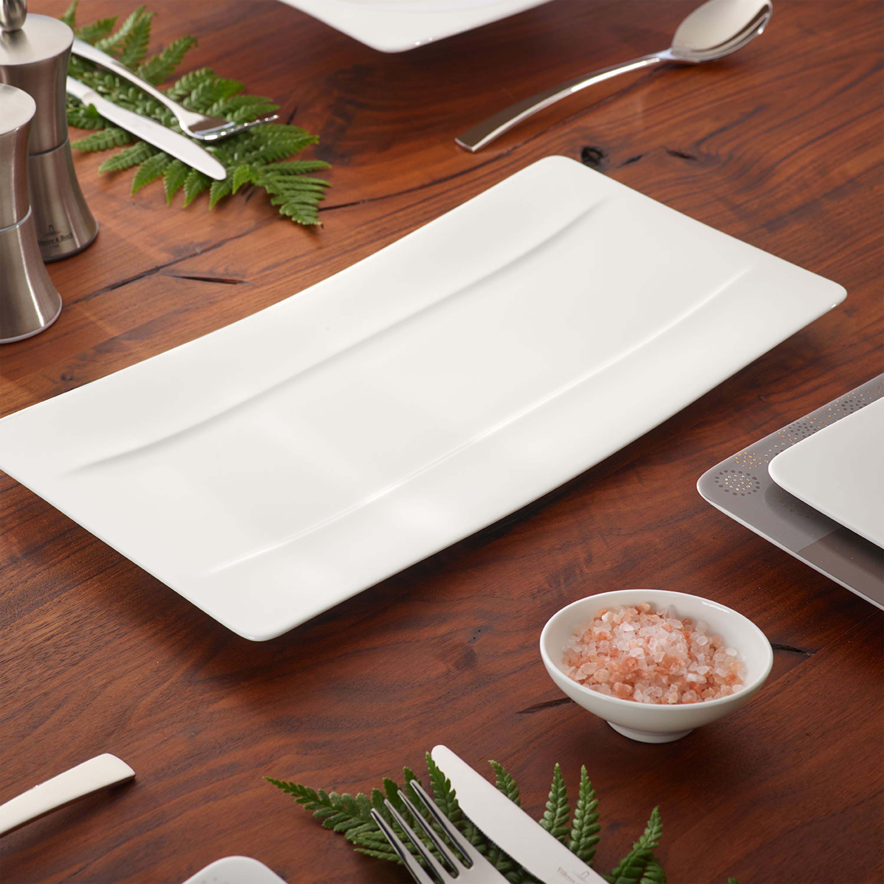 Modern Grace Serving tray White, 7.1'', Premium Bone Porcelain