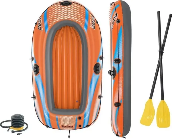 Bestway 61141 / 23, Rafte, Flåde, Grå, Orange, 2 person(er), 120 kg, ISO 6185