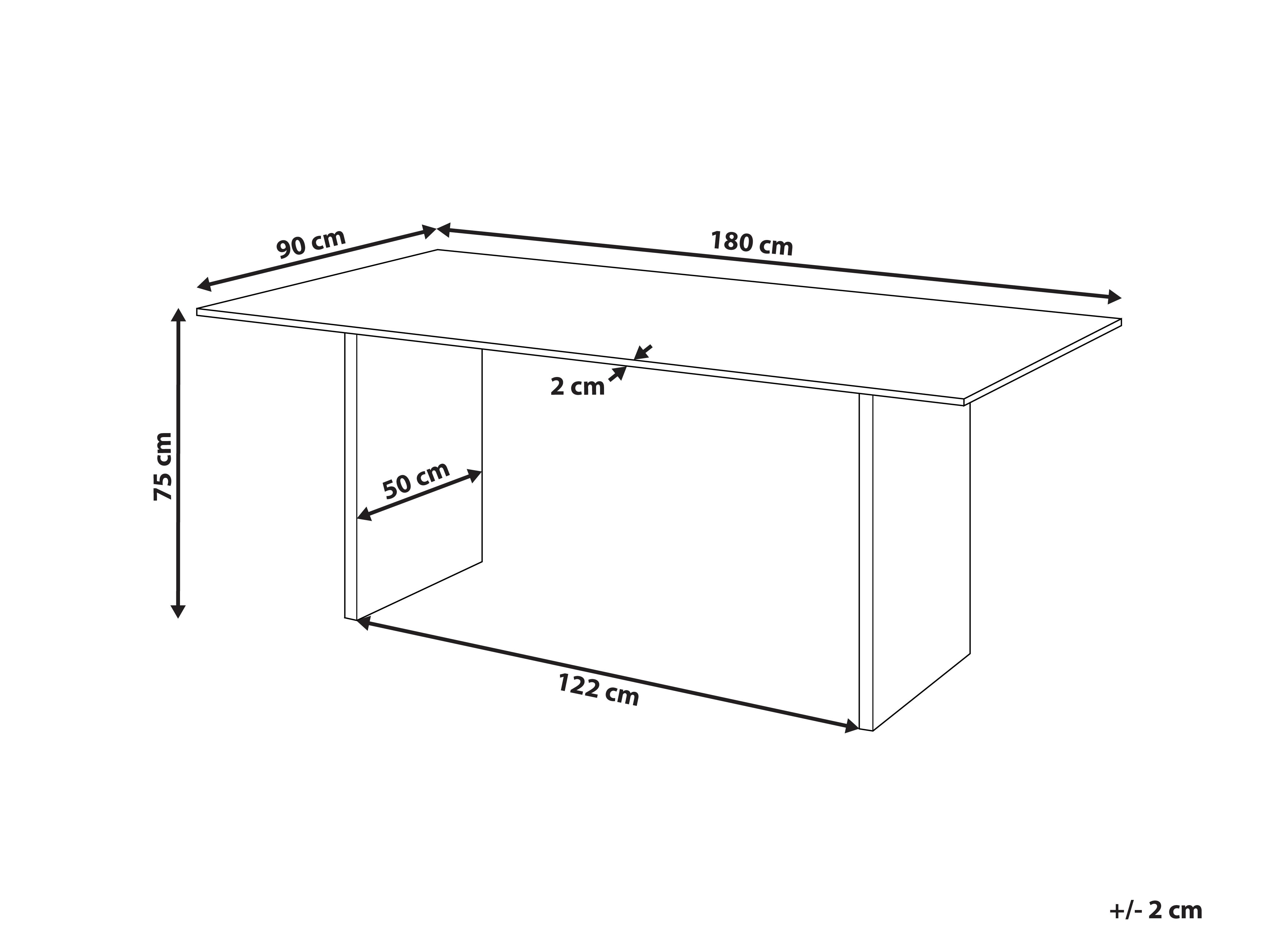 Eettafel MOORA Natuurlijk essenhout 90 cm 180 cm
