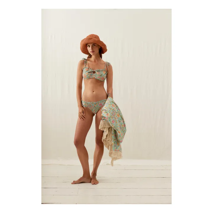 Louise Misha Serviette de plage Lana en coton bio | Vert d'eau