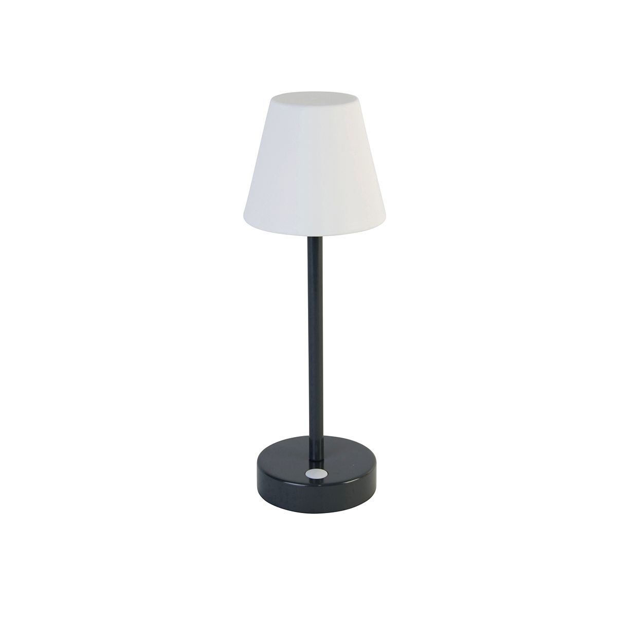 Tafellamp donkergrijs incl. LED oplaadbaar met touch dimmer - Renata