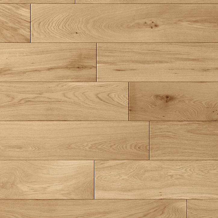 Parquet massif à coller Visby XL en chêne huilé blond