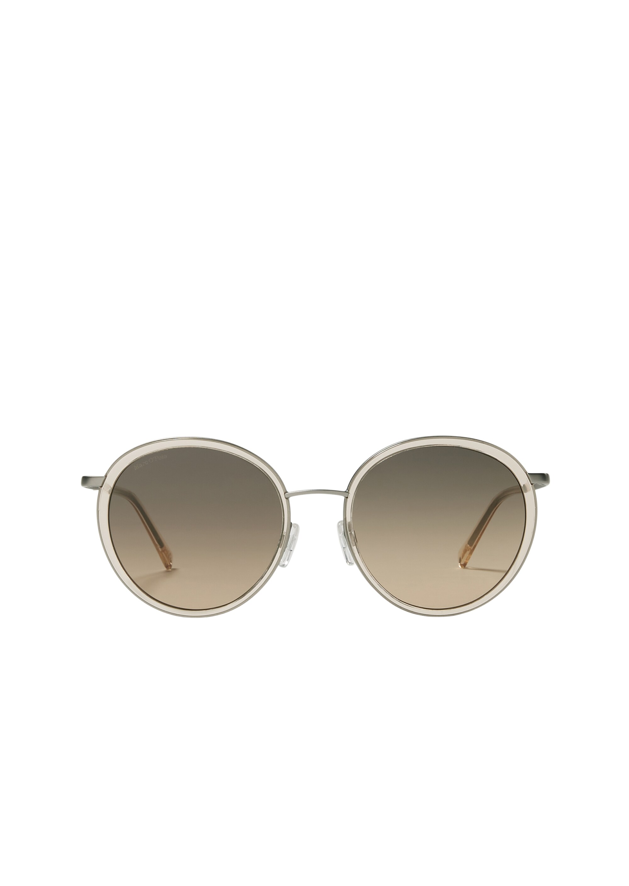 Damen-Sonnenbrille mit extravagantem Edelstahl-Acetat-Rahmen