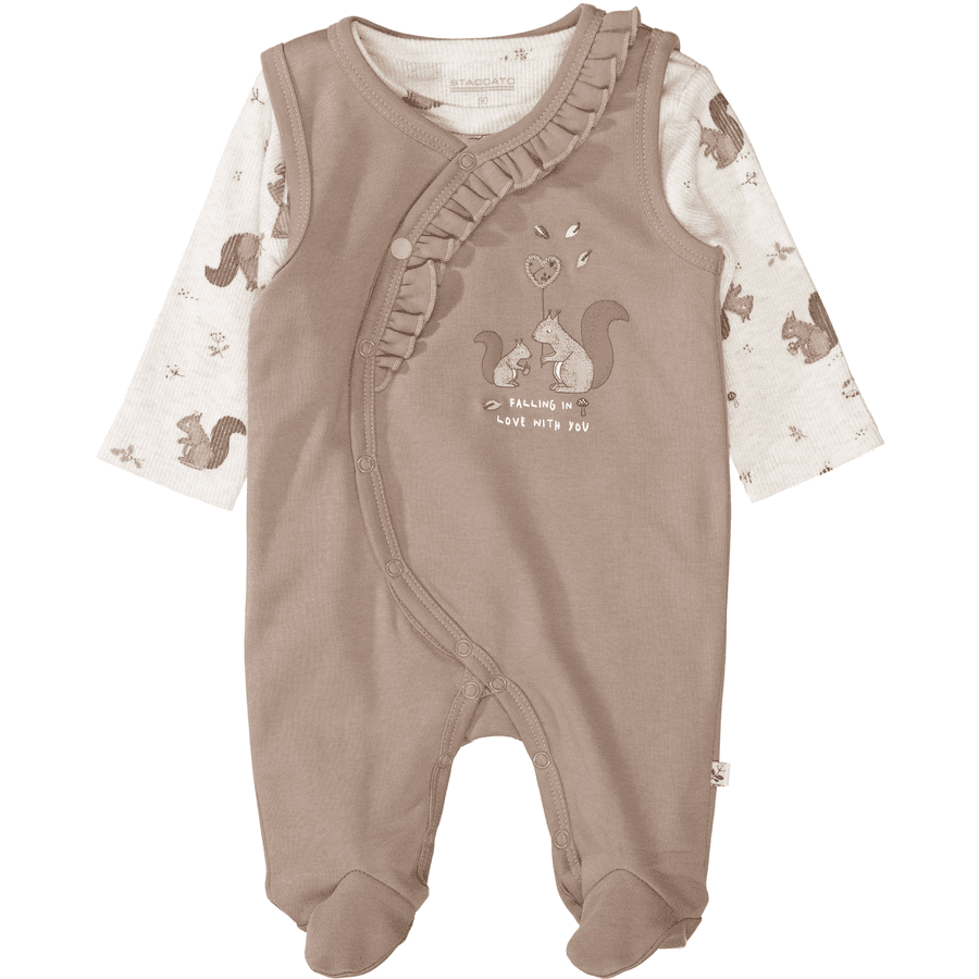 STACCATO Strampler+Shirt taupe