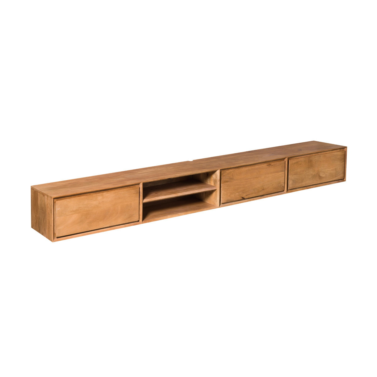 StarFurn - Tv-meubel Zwevend Naturel Hout - 280x35x30cm - Ambiance