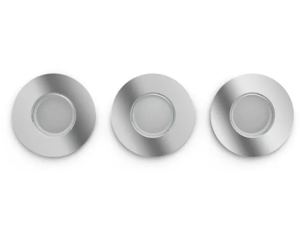 Philips Hue White ambiance Adore - Indlejret spotlys - LED-spot lyspære - GU10 - 4.2 W - klasse E - varmt til køligt hvidt lys - 2200-6500 K - krom (pakke med 3)