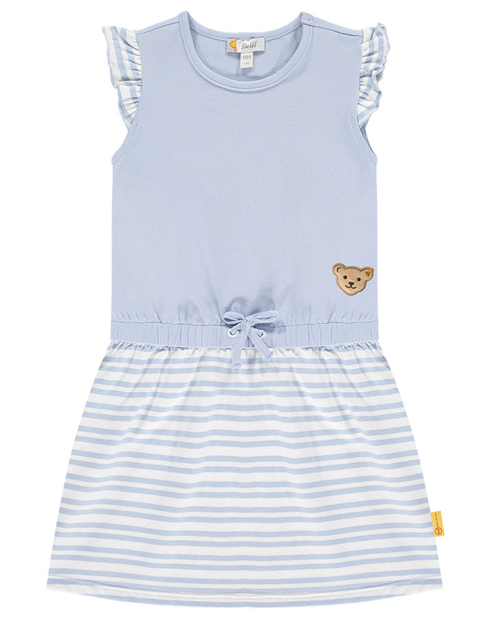 Kleid MINI GIRLS – SUMMER DAY mit Flügelärmeln in hellblau