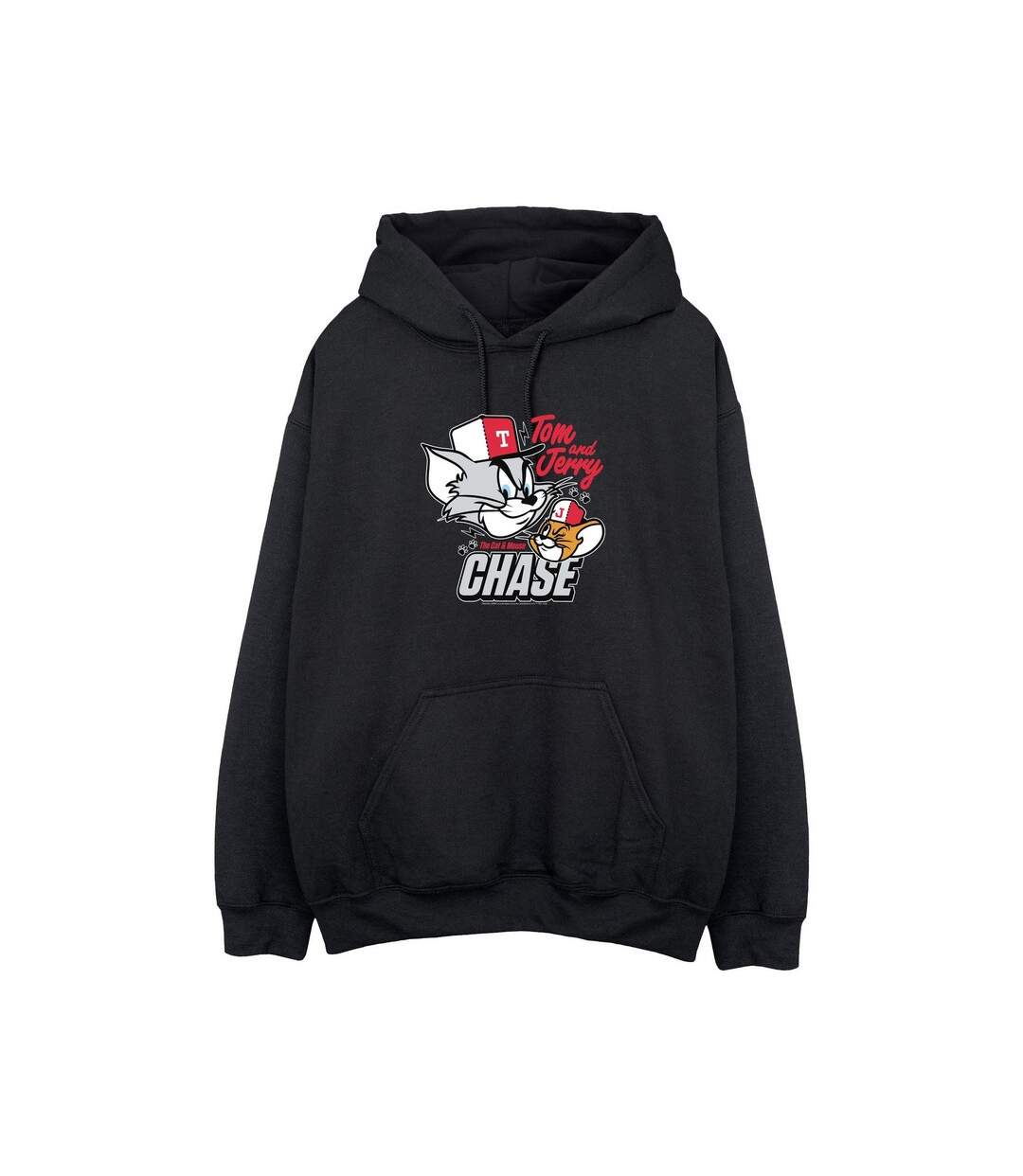 Tom and Jerry - Sweat à capuche CAT & MOUSE CHASE - Femme (Noir) - UTBI2076