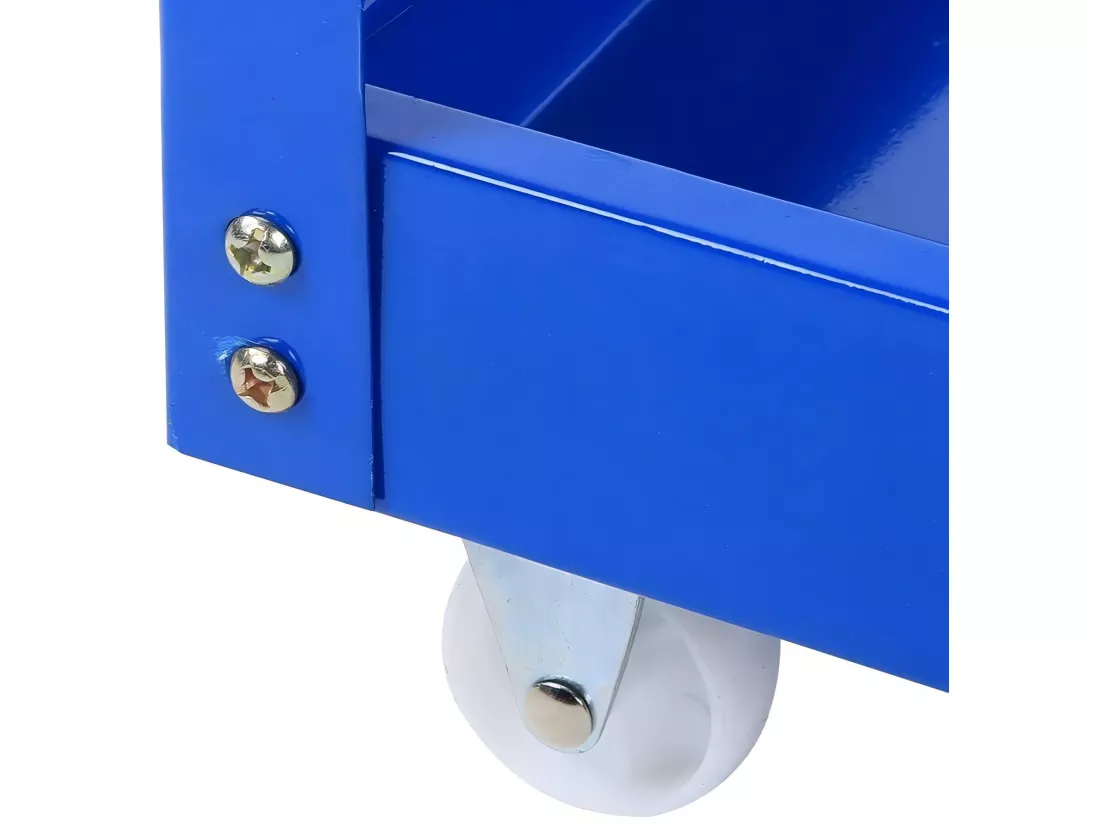 Chariot à outils pour atelier, stockage d'outils, roue caoutchouc solide, max200kg, 66x36x74cm