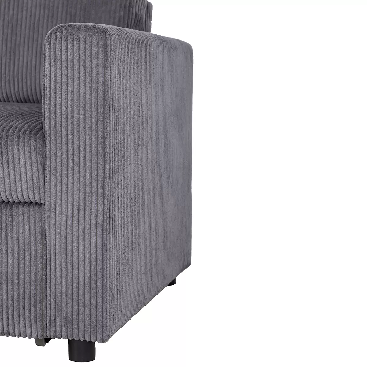 Ecksofa Paris Best Price 187 x 132 Anthrazit