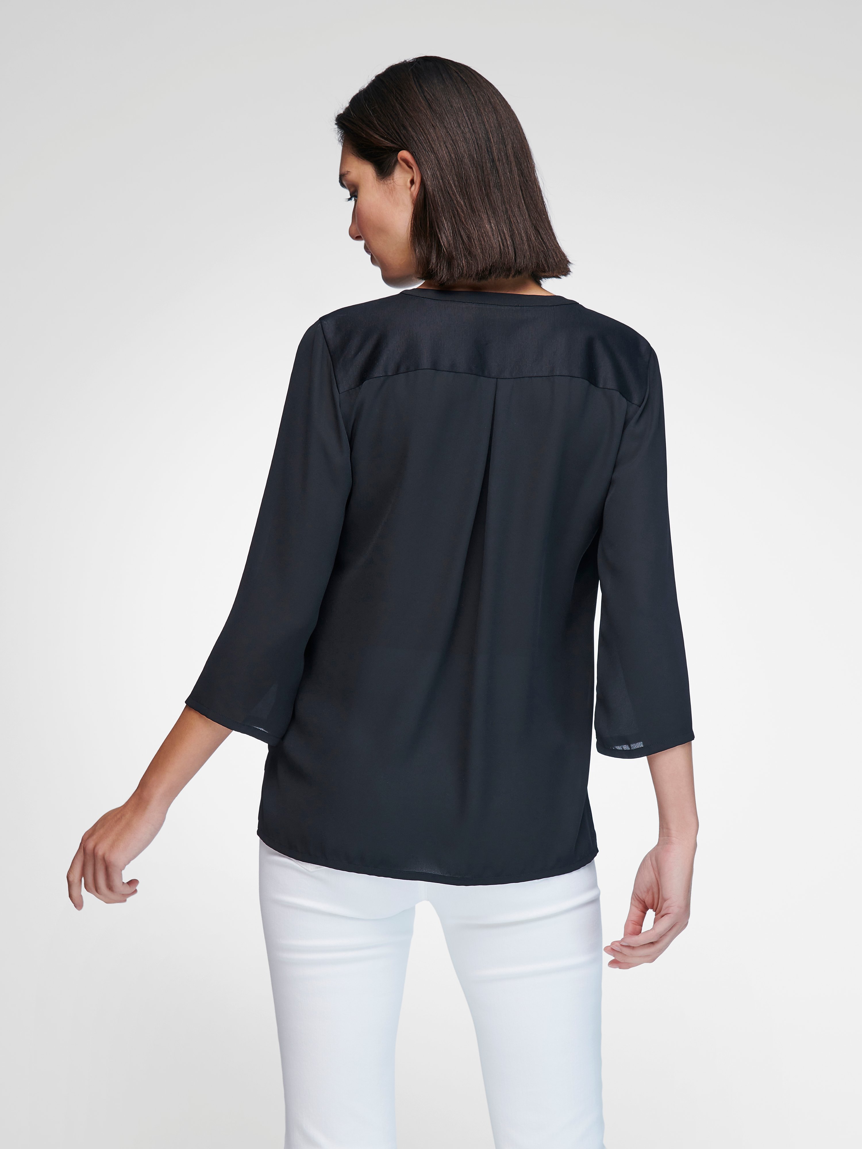 Blusen-Shirt mit 3/4-Arm