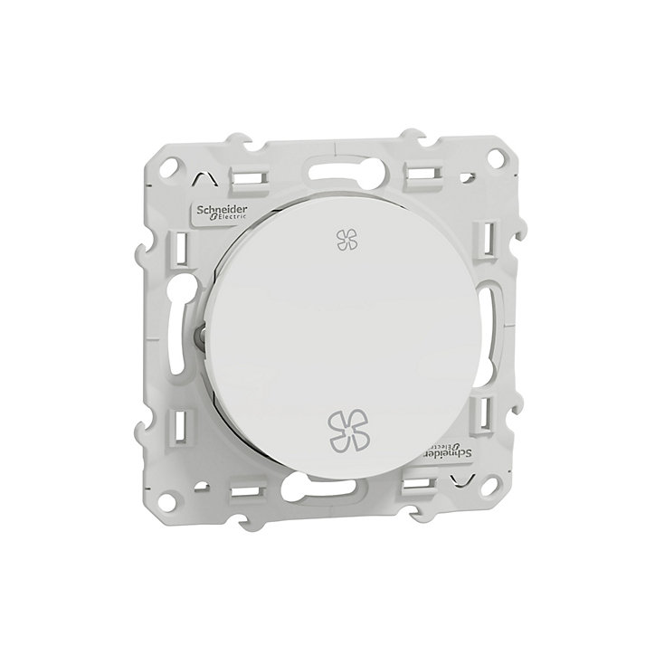 Mécanisme commande VMC 2 boutons Schneider Electric Odace blanc