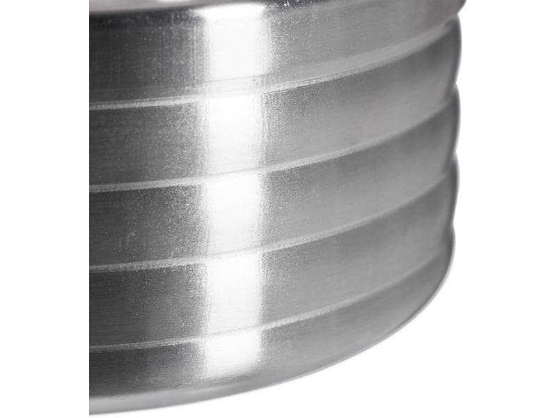 relaxdays Aschenbecher mit Deckel Silber Wind- und wetterfester Aschenbecher