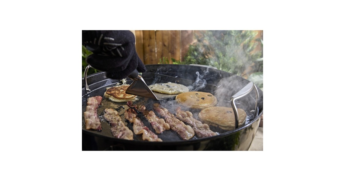 WeberFull-Size Plancha - Voor houtskoolbarbecues 57 cm grillplaat  (Zwart)