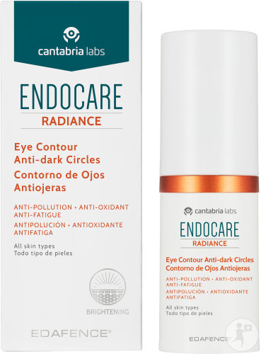 Endocare Radiance Contour Des Yeux Anti-Cernes Tous Types De Peaux Flacon-Pompe 15ml