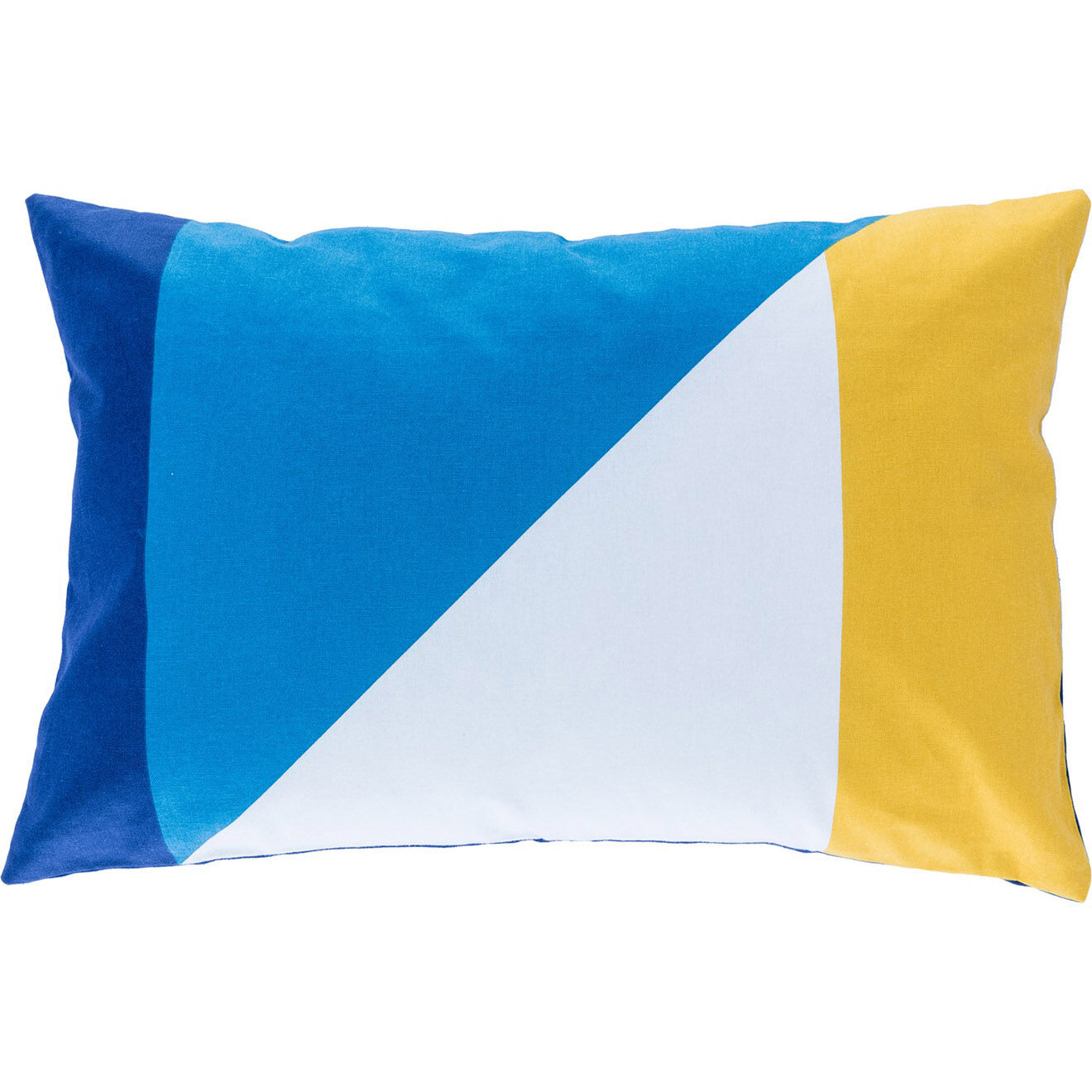 Febronie Housse de coussin d'extérieur Colorblock jaune - 60x40 cm