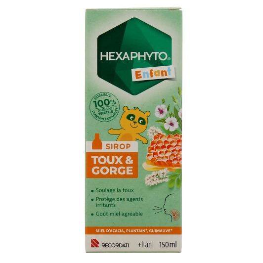 Hexaphyto sirop enfant toux et mal de gorge - Dès 1 an