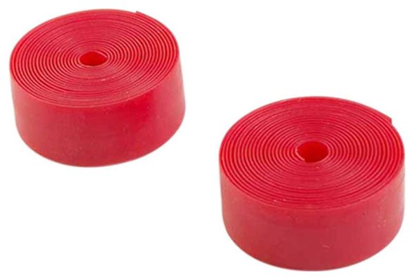 BANDE ANTI-CREVAISON VTC 700 LARGEUR 25MM ROUGE (BLISTER DE 2)