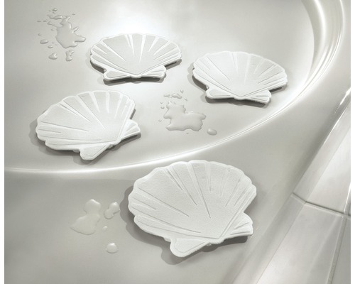 Antislip stickers Little Cloud Shells wit 6st.