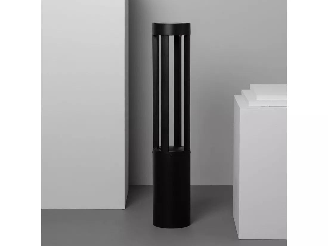 Balise LED Solaire Extérieure 1.5W en Saillie sur Pied 80cm Siparia 3000K Blanc chaud