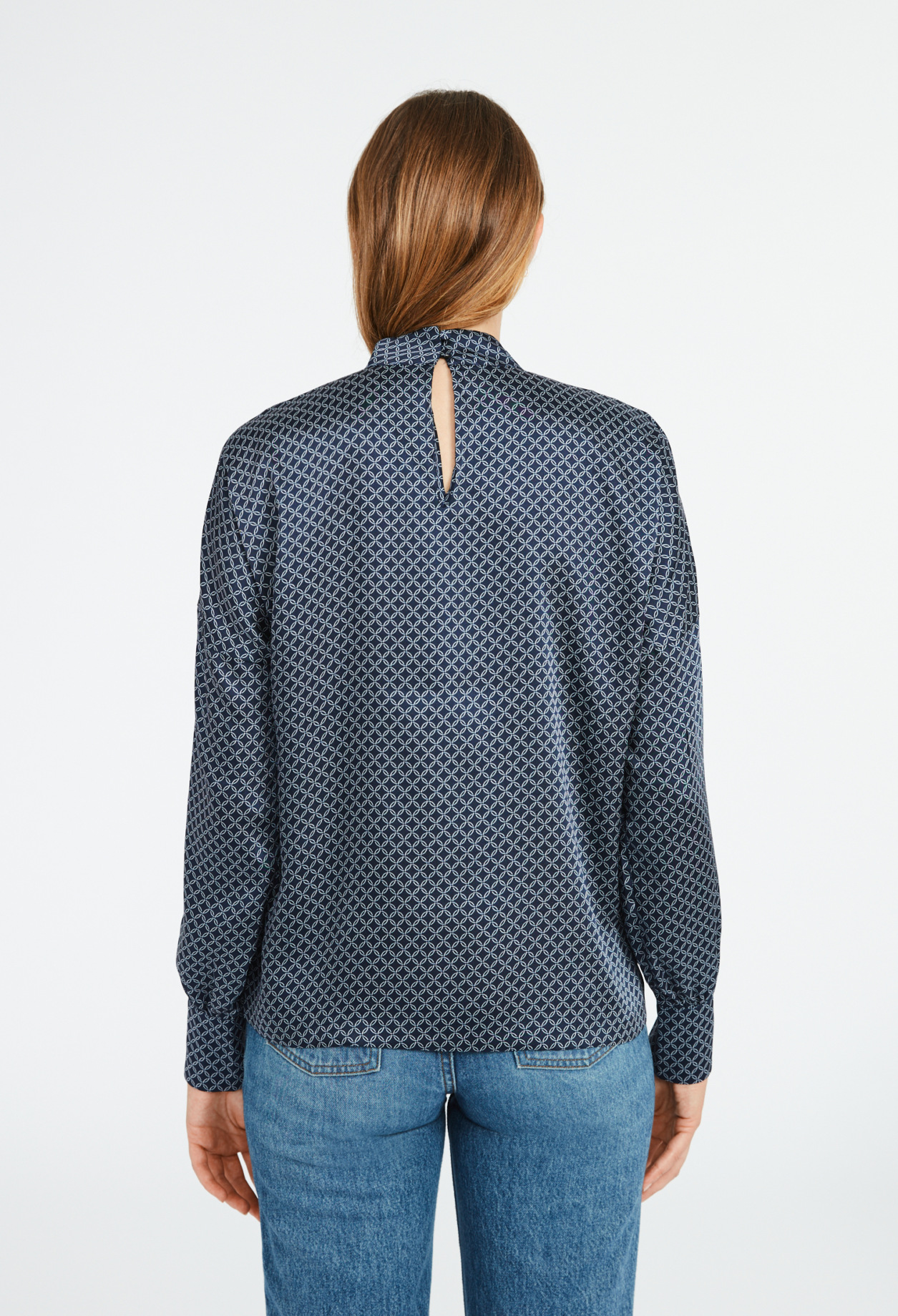Blouse imprime geometrique