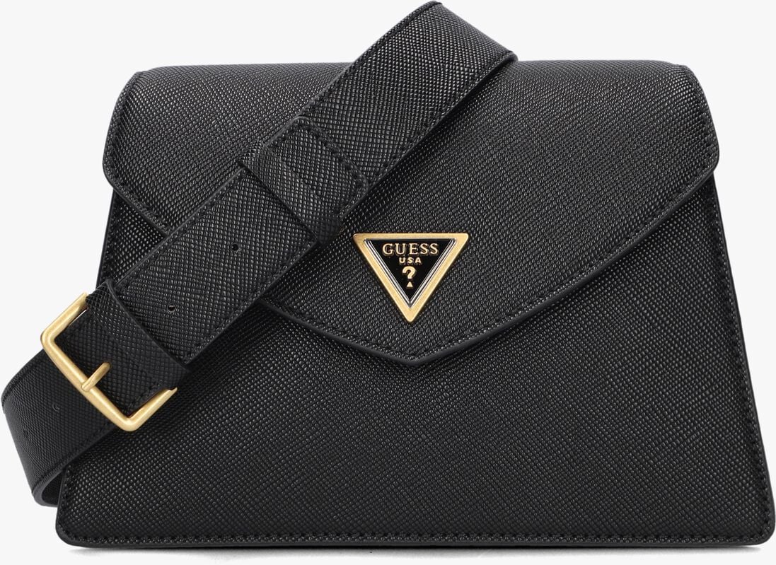 GUESS zwarte guess schoudertas lossie crossbody flap