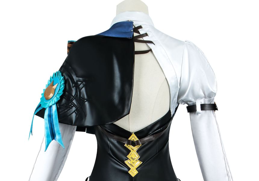 Bloomsoon - Genshin Impact Lynette Cosplaykostuum / Pruik / Hoed / Laarzen met dikke hak / Set