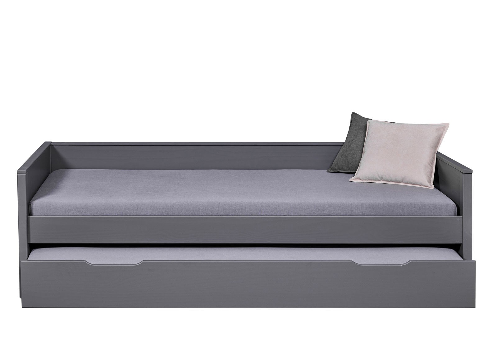 Stauraum-/Funktionsbett NIELES 90 x 200 cm grau
