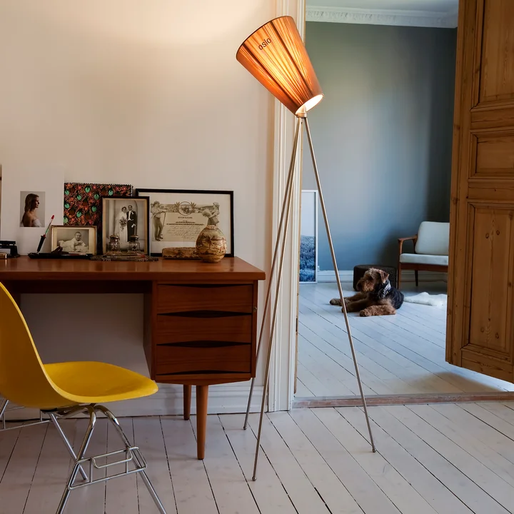 Northern - Oslo Wood Stehleuchte, beige / metallic