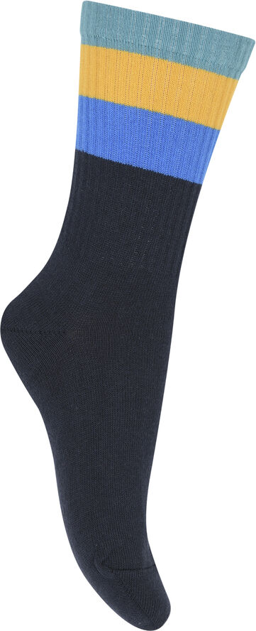 Melton Wide stripes socks Marine