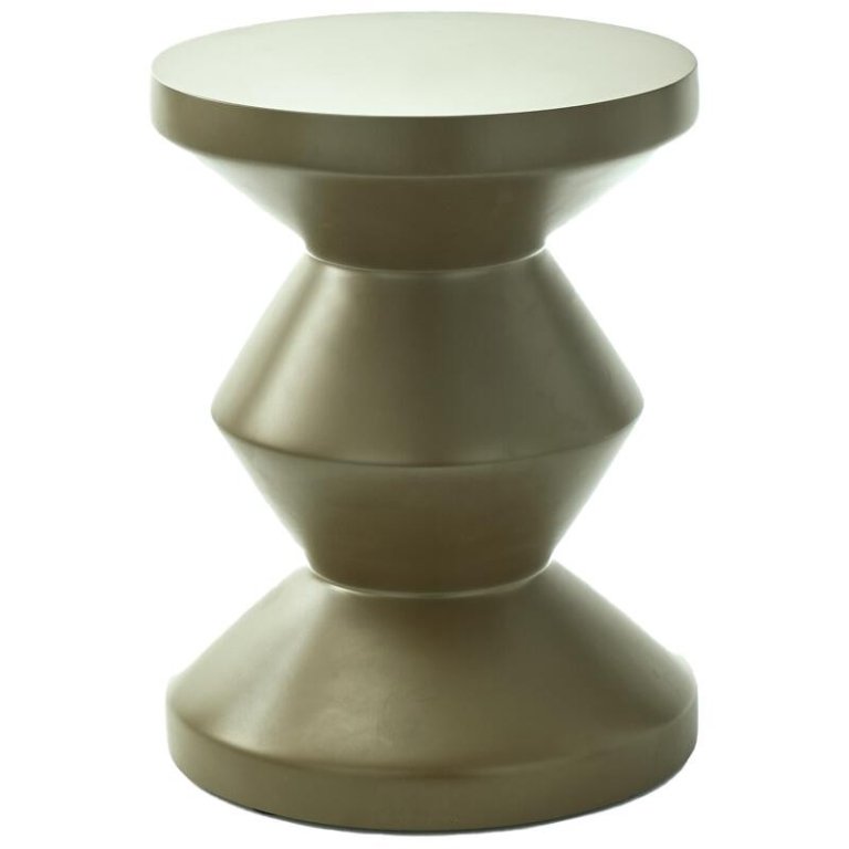 POLSPOTTEN Zig Zag bijzettafel Outdoor olijf