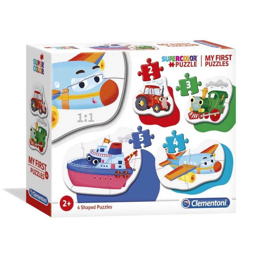 Clementoni My First puzzelset transportmiddelen - 3 + 6 + 9 + 12 stukjes