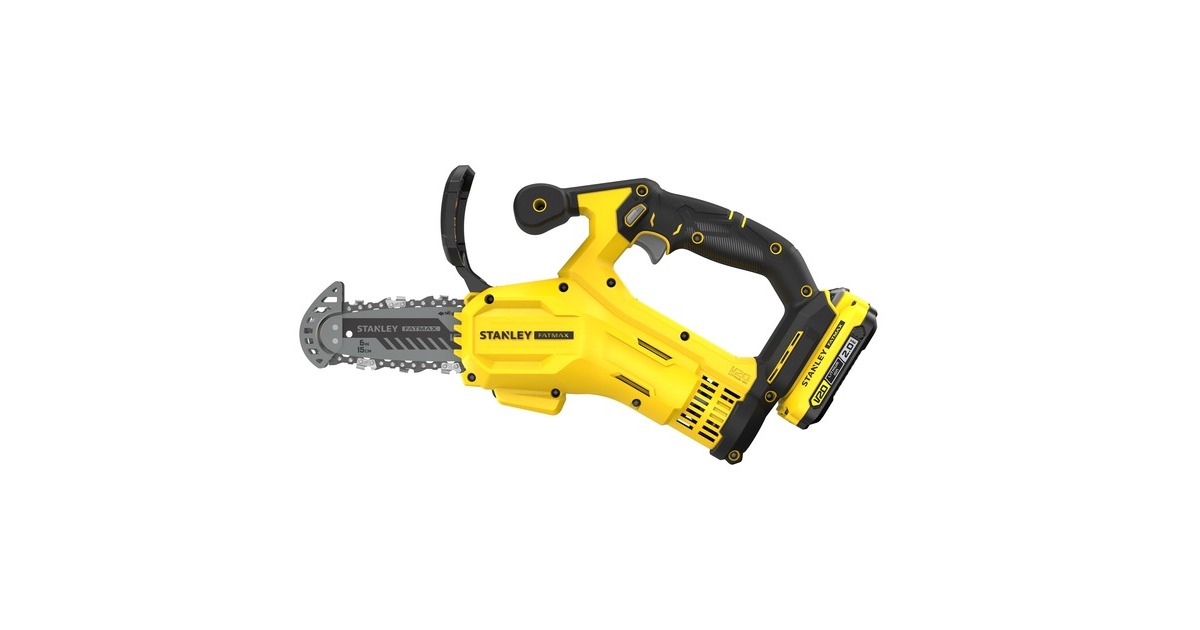 StanleyFATMAX 20V 18V Snoeizaag  (Geel/zwart, 15 cm, Accu en lader inbegrepen)