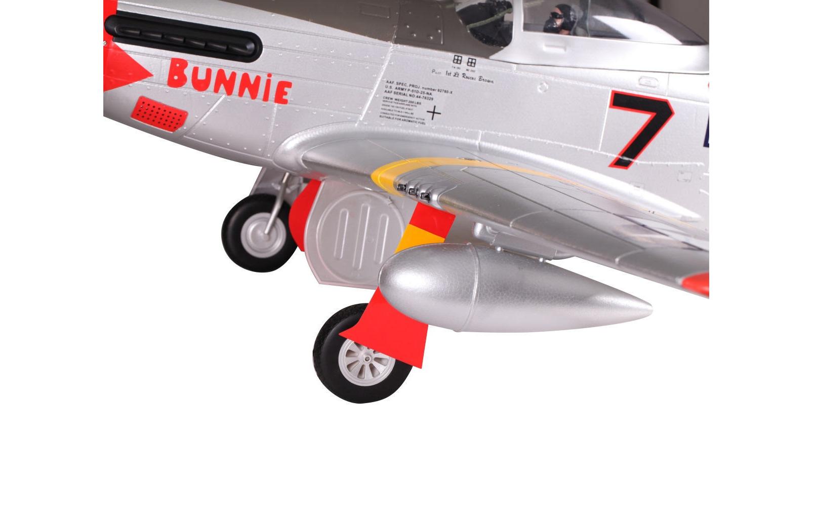 Warbird P-51D Mustang Red Tail 1700 mm PNP<br>P-51D Mustang Warbird mit Einziehfahrwerk und Brushless Antrieb