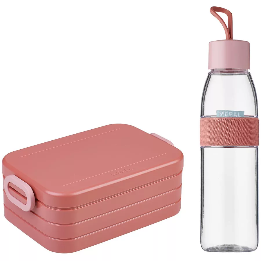Mepal Lunchset Ellipse + TAB 2er Set rosa-rot