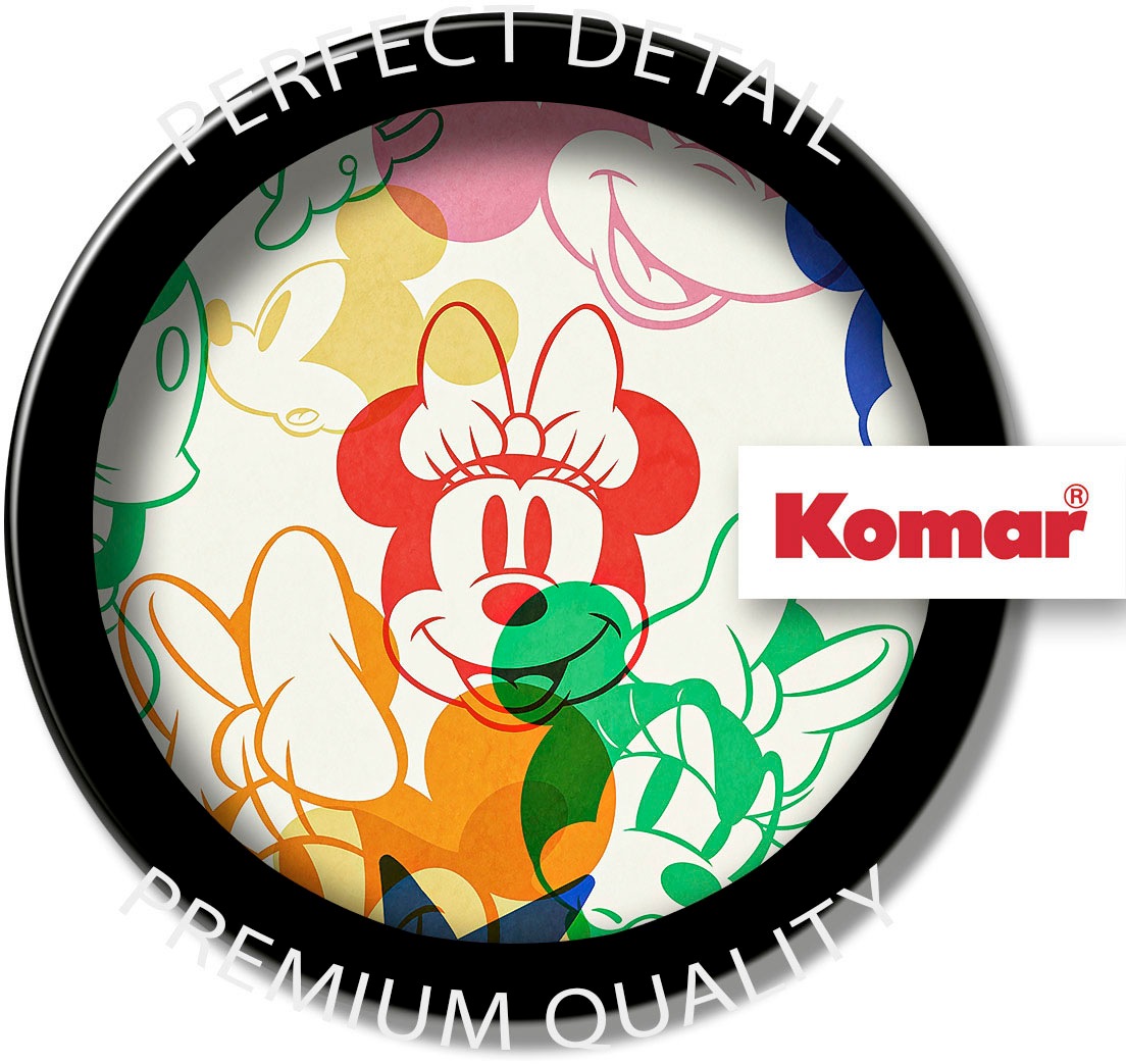 Komar Fototapete »Digitaldruck Vlies -  Mickey and Minnie Mixture - Grösse 400 x 250 cm« bedruckt glatt Kinderzimmer