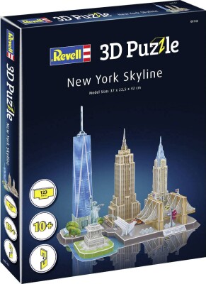 Revell 3D Puzzle - New York Skyline - 123 Brikker - 37 CM