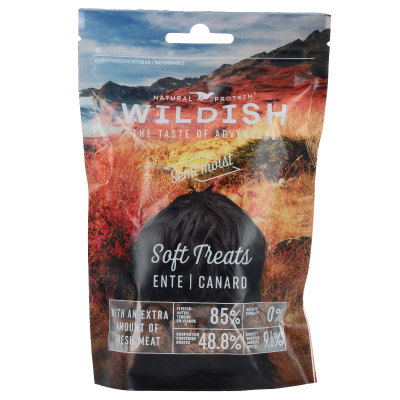 Wildish Dog Semi-Moist Treats Ente 150g