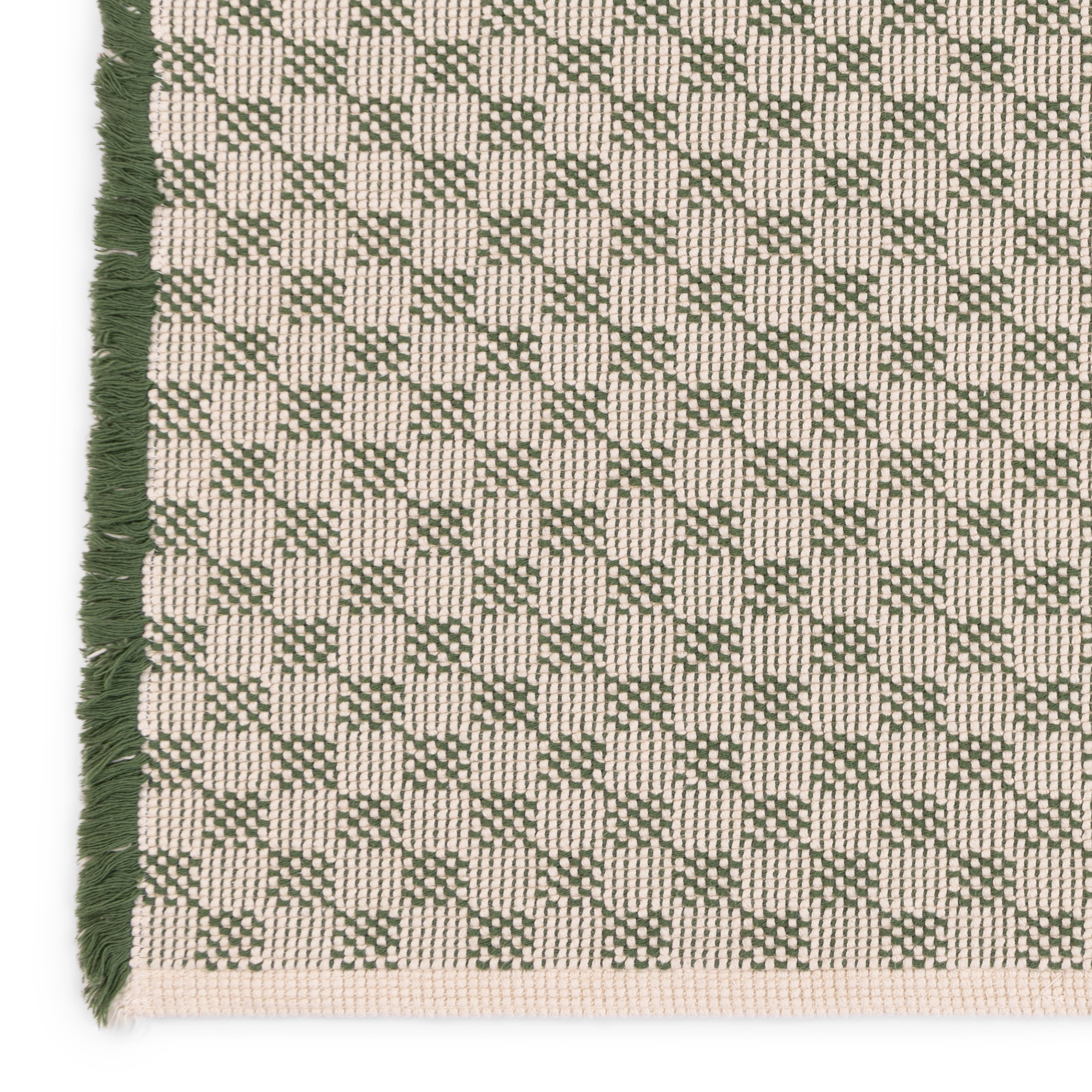 Badmat Sid green offwhite 90x60 cm